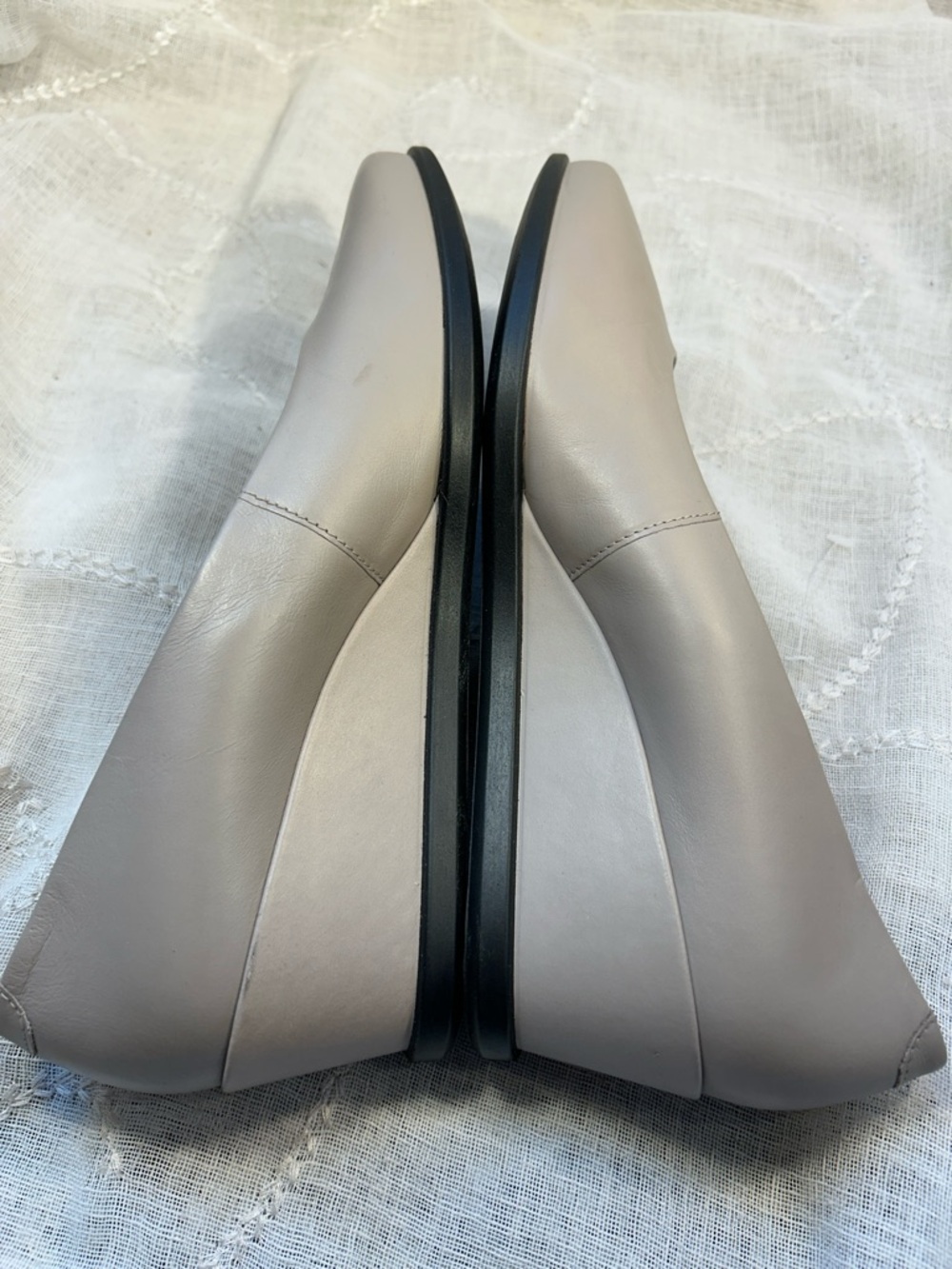 NWOT Ecco wedge leather classic elegant shoes stamped 8-8.5 - Picture 12 of 16